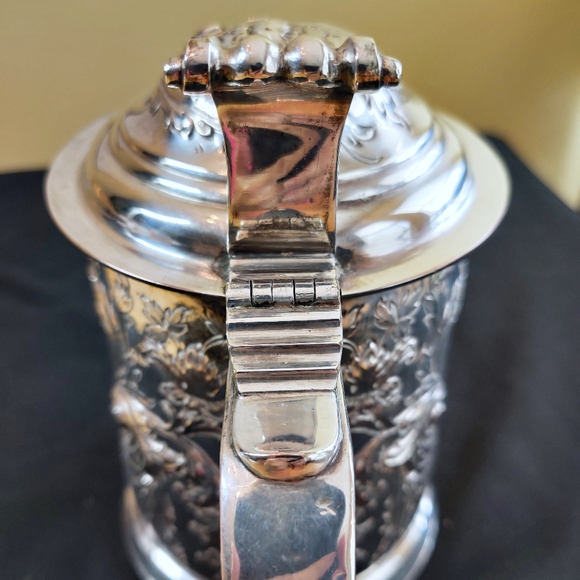 Vintage Rideau Ice Water Pitcher Silverplated & Etched with Handle, Lid & Spout - Picture 6 of 16